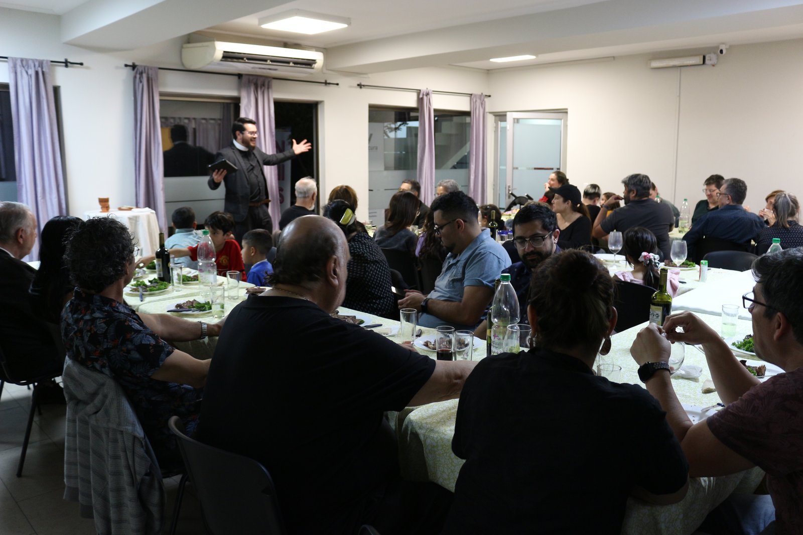 Vista panorámica de la Cena Pascual