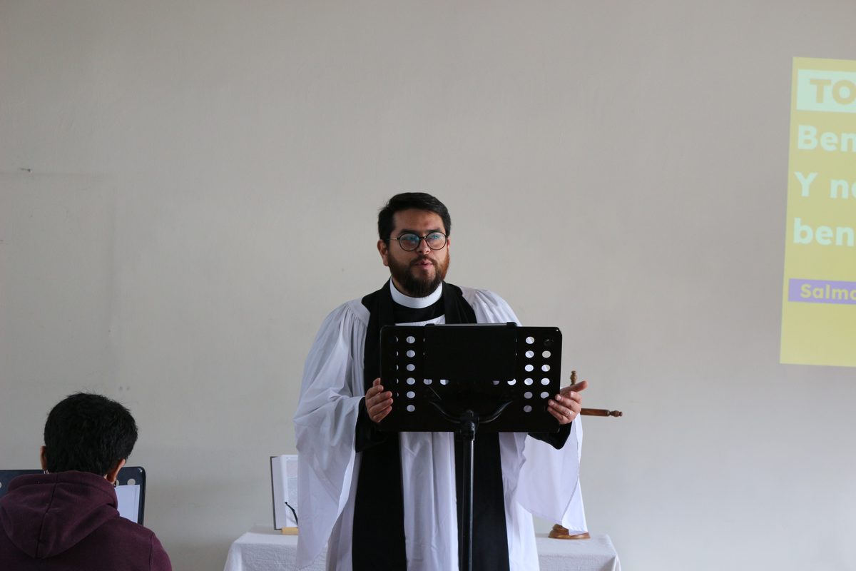 Retrato del pastor durante la predicación